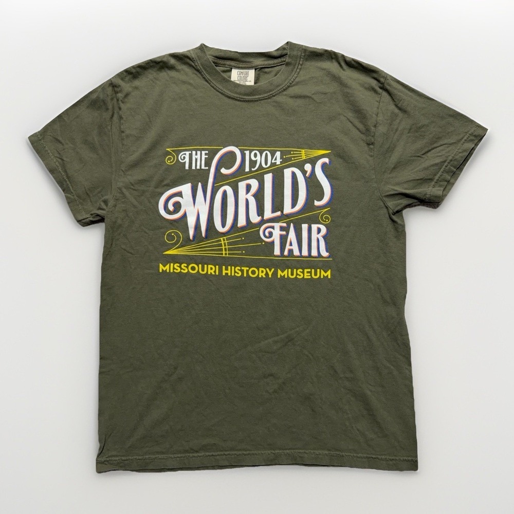 Comfort Colors Men's M 1904 World's Fair St. Louis Missouri History Museum Tee